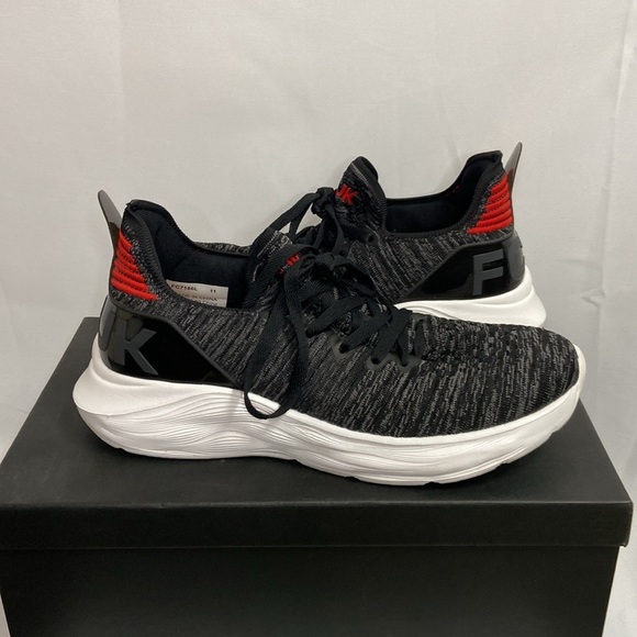 French Connection MAZE Mesh Sneakers Black Size 11 Like New With Box FCUK - Picture 4 of 8